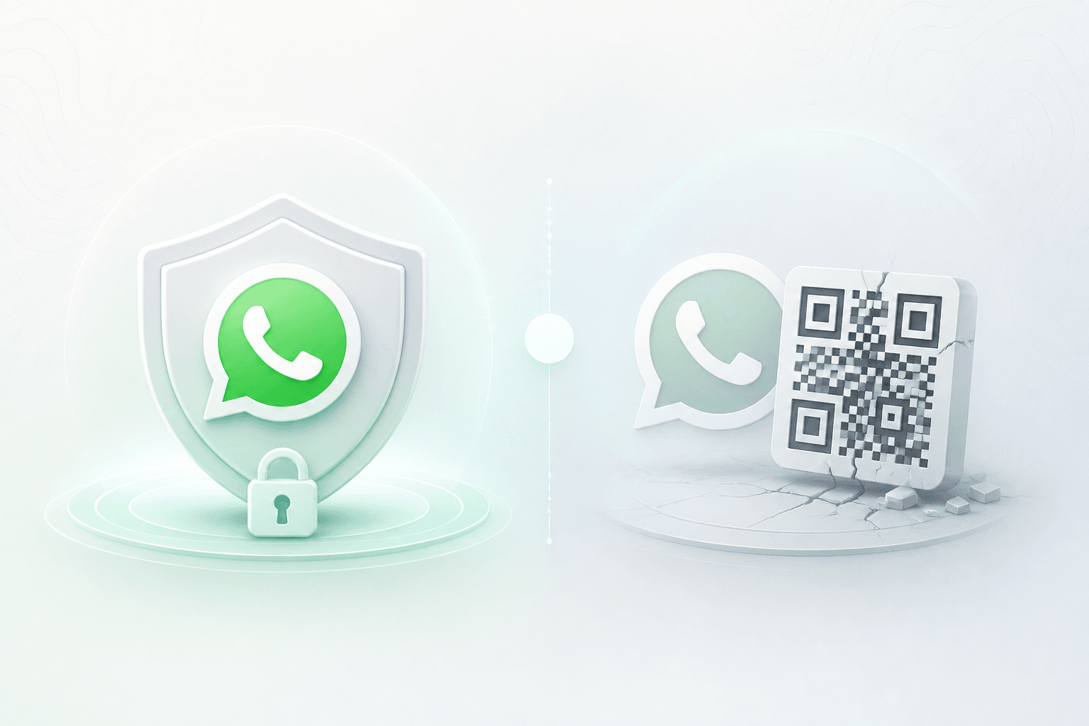 Conexión oficial de WhatsApp frente a un QR no respaldado